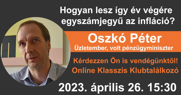 Klasszis Klub - Oszkó Péter 2023. április 26. 15:30