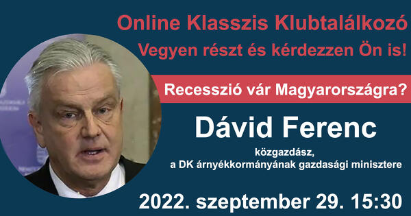 Klasszis Klub - Dávid Ferenc 2022. szeptember 29. 15:30