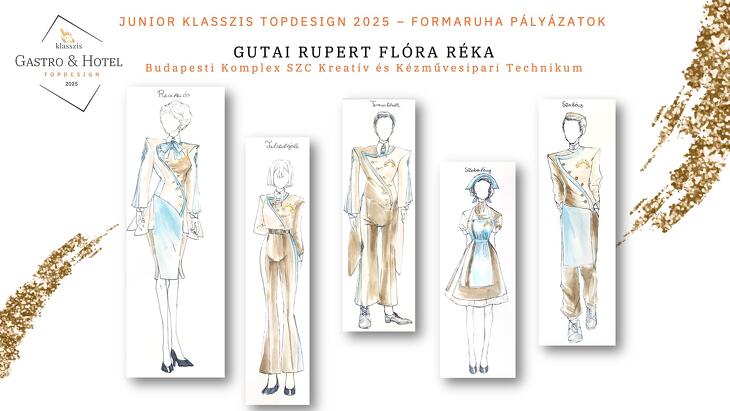 Junior Klasszis TopDesign 2025 formaruha pályázat díjazottjainak pályamunkái