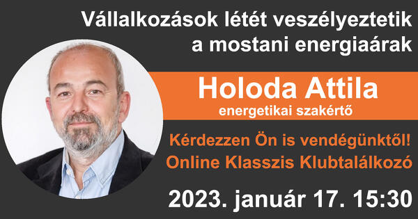 Klasszis Klub - Holoda Attila 2023. január 17. 15:30