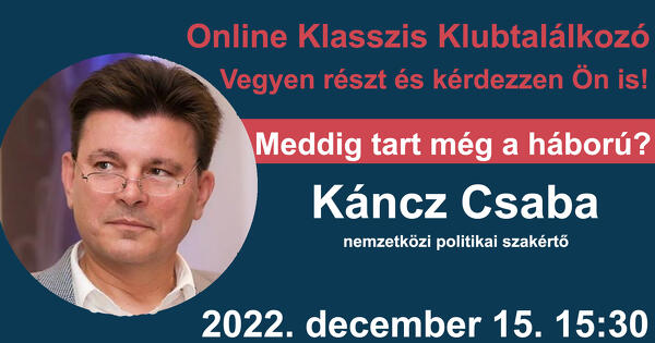 Káncz Csaba 2022. december 15. 15:30