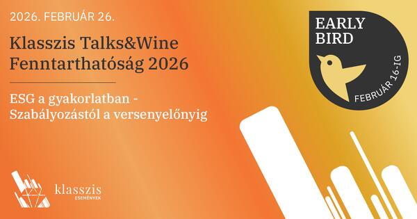 Klasszis Talks & Wine - Fenntarthatóság 2026. február 2026. február 26. 16:30