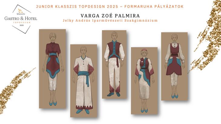 Junior Klasszis TopDesign 2025 formaruha pályázat díjazottjainak pályamunkái